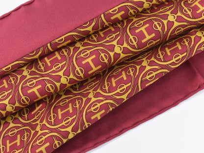 Hermes Carré 42 silk, PINK, SILK, Scarve & shawl