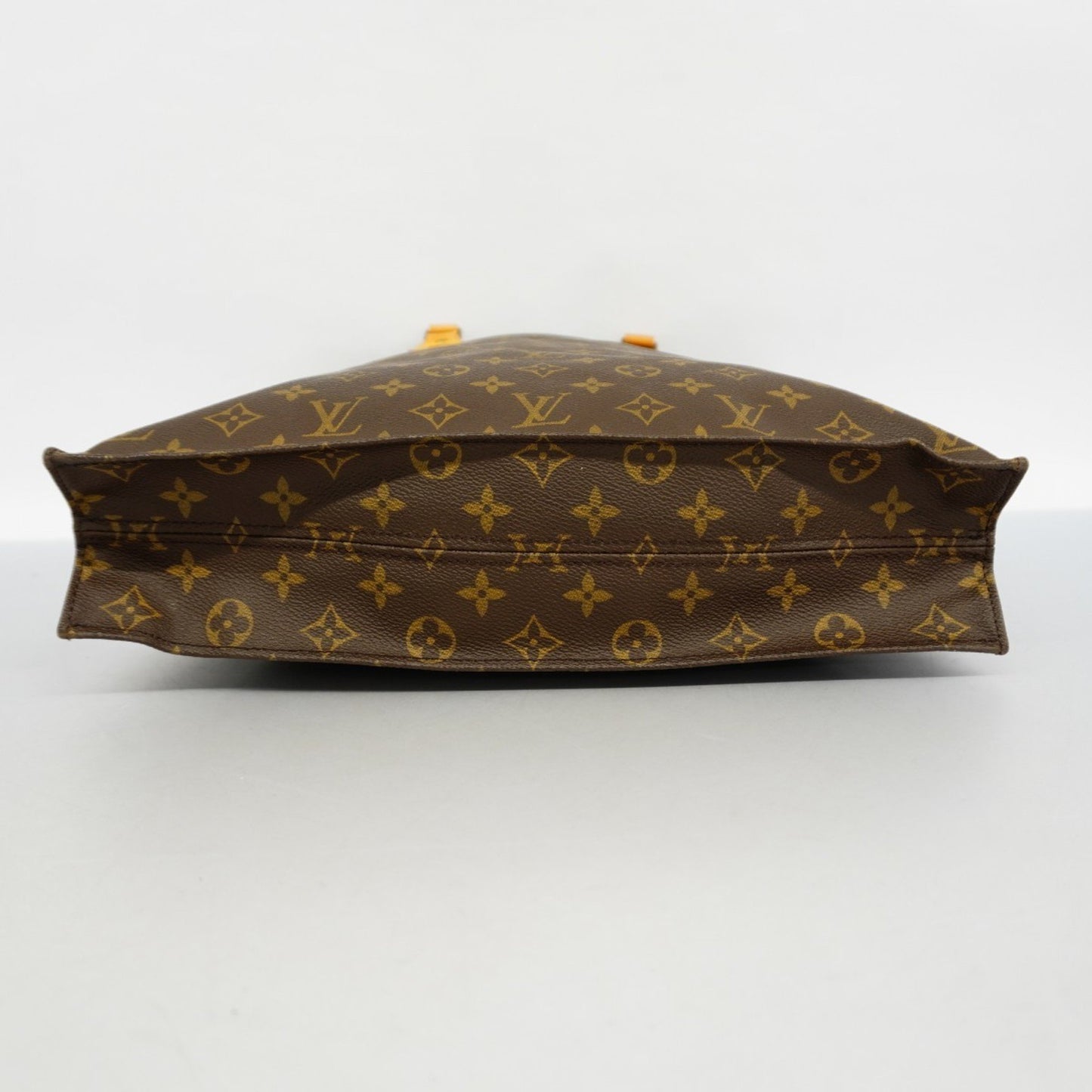 Louis Vuitton Sac Plat, Brown, Canvas, tote