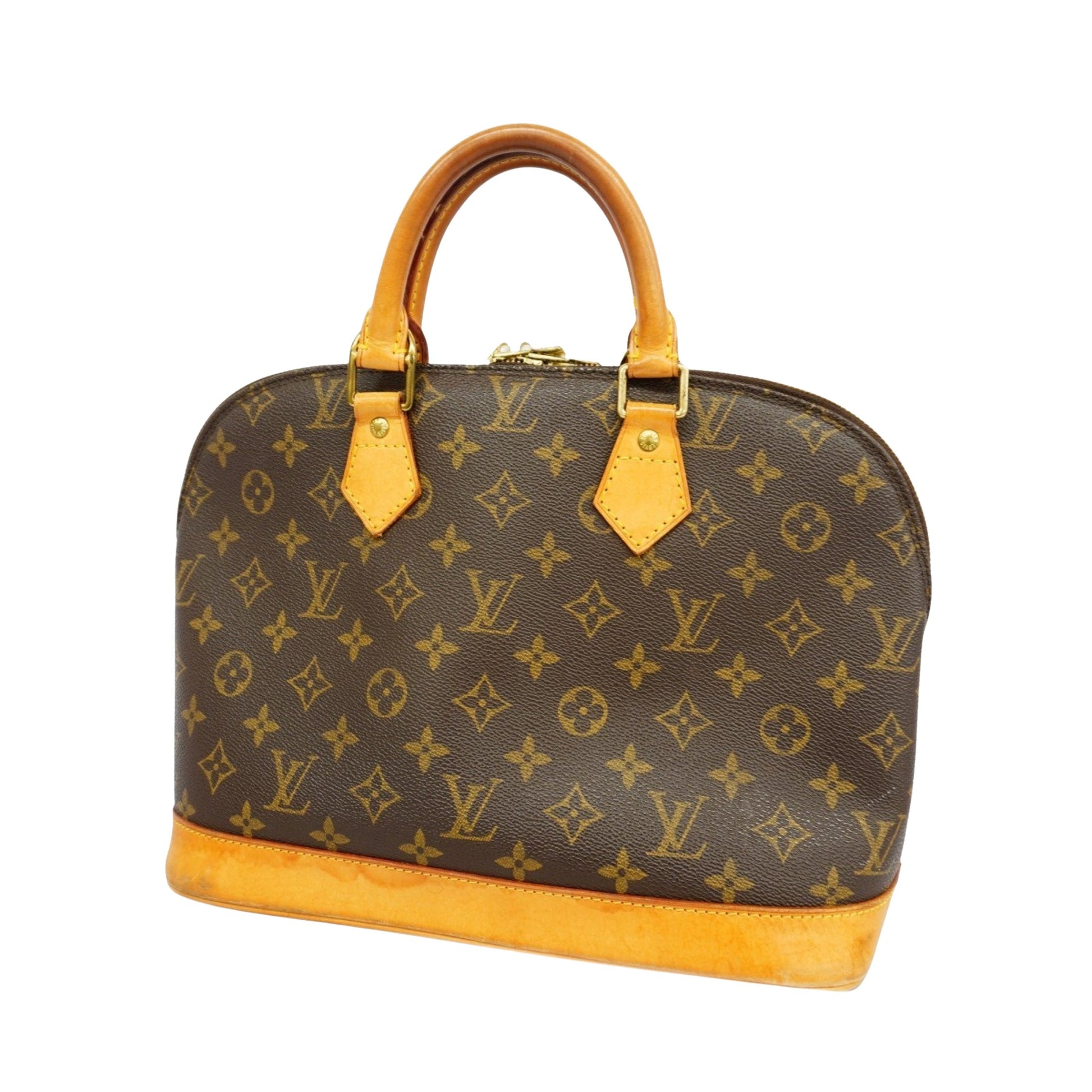 Louis Vuitton Alma, Brown, Canvas, handbag