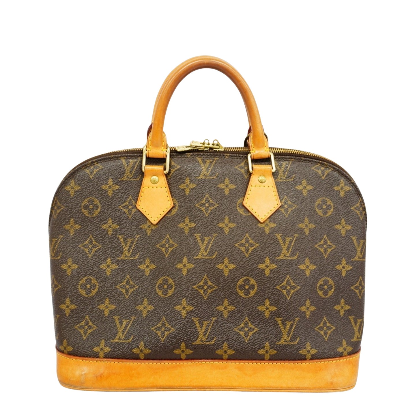 Louis Vuitton Alma, Brown, Canvas, handbag