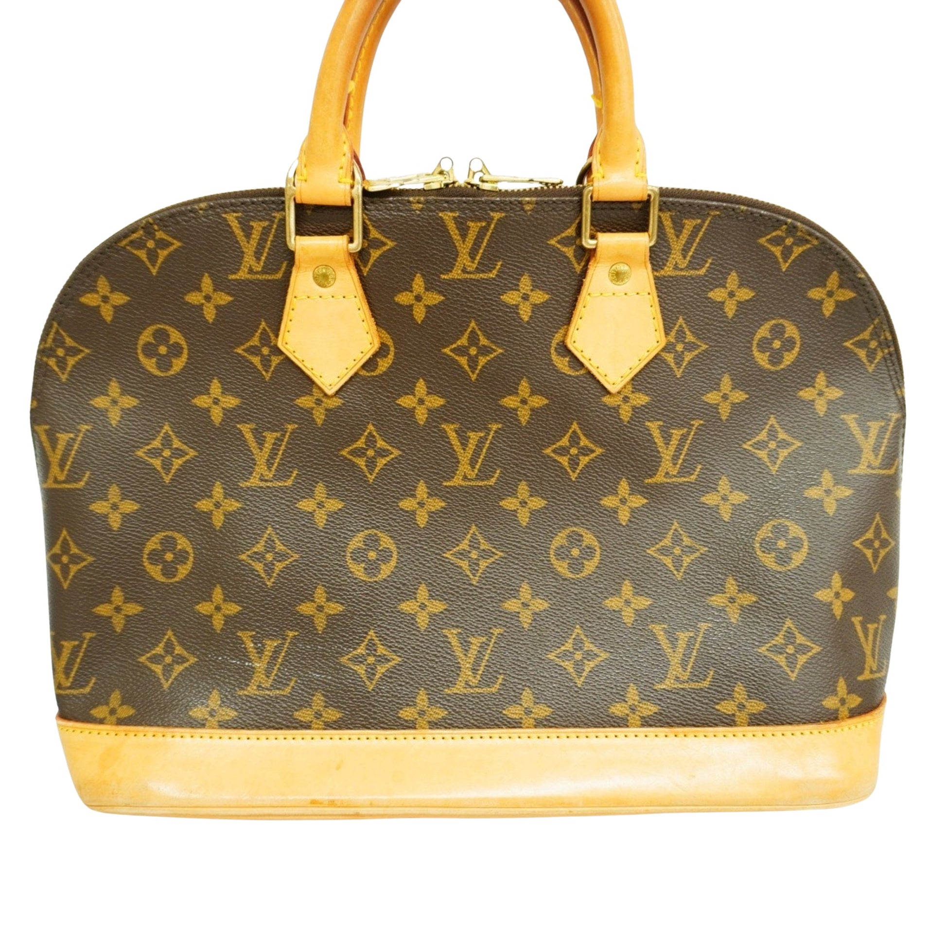 Louis Vuitton Alma, Brown, Canvas, handbag