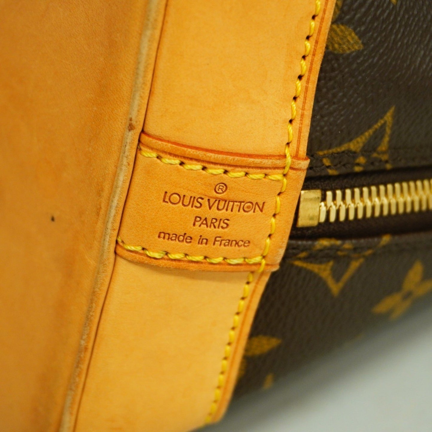 Louis Vuitton Alma, Brown, Canvas, handbag