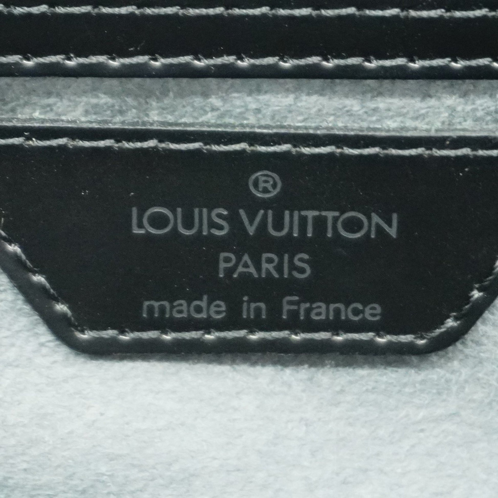 Louis Vuitton Soufflot, Black, Leather, handbag