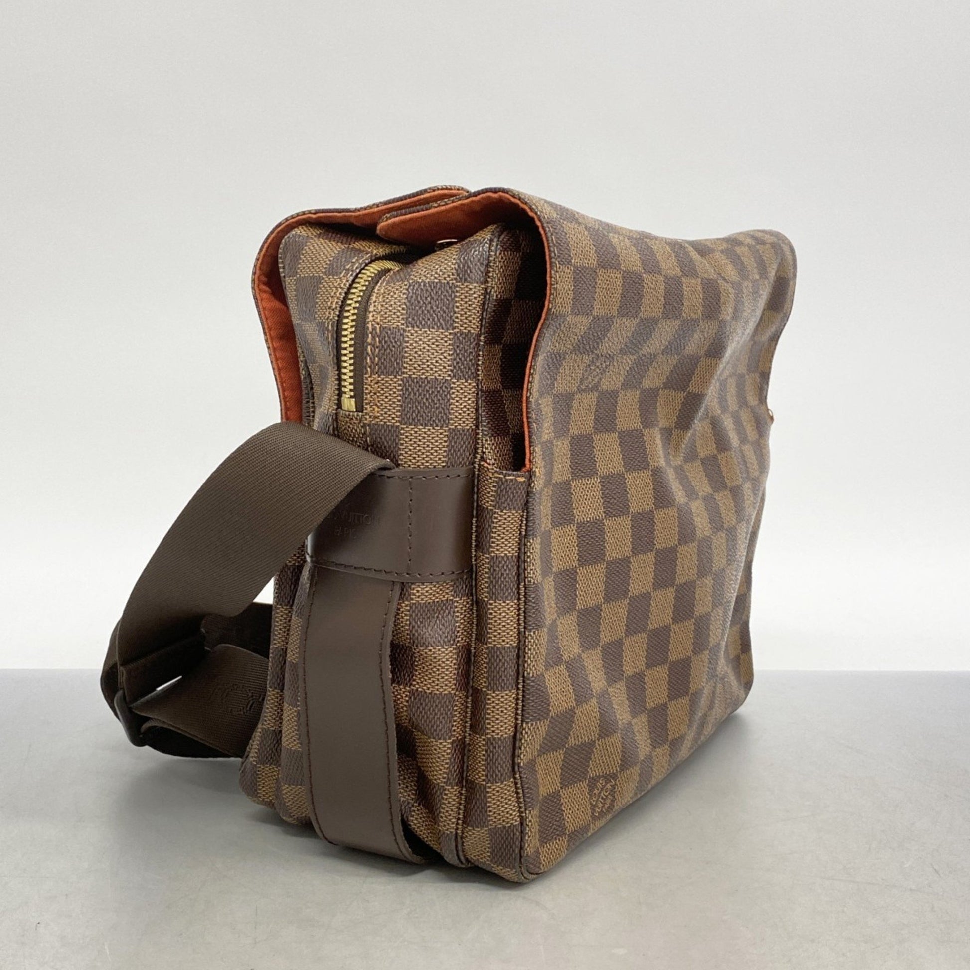 Louis Vuitton Naviglio, Brown, Canvas, shoulder