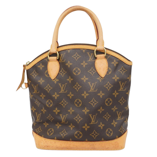 Louis Vuitton Lockit, Brown, Canvas, handbag