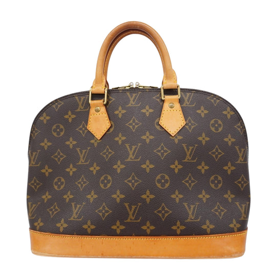 Louis Vuitton Alma, Brown, Canvas, handbag