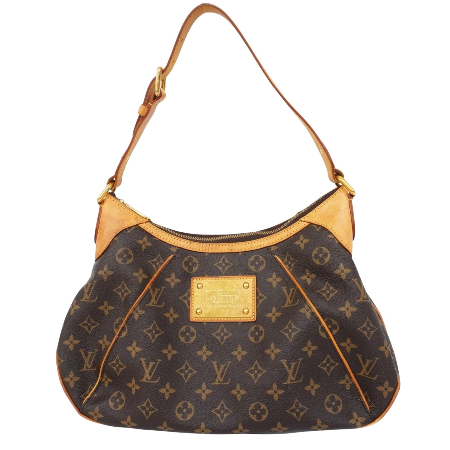 Louis Vuitton Thames, Brown, Canvas, shoulder