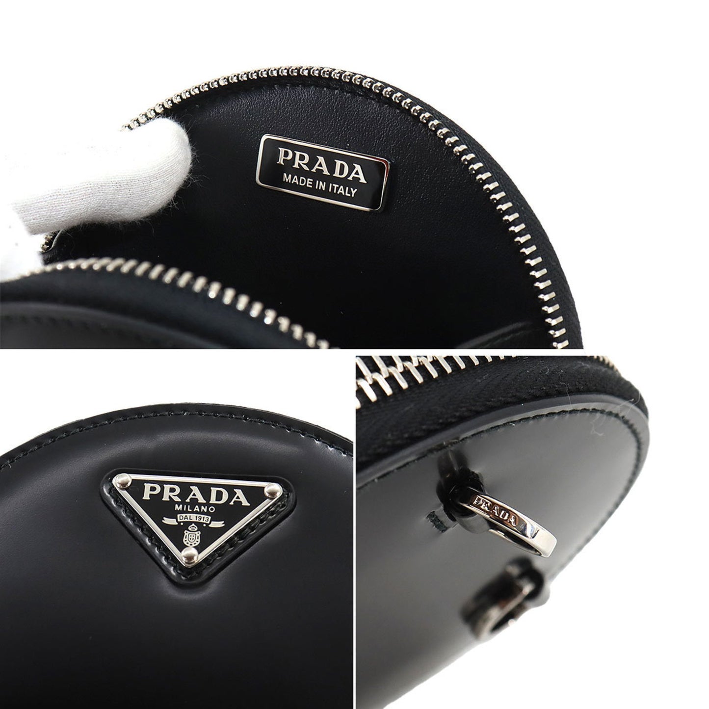 Prada Saffiano, Black, Leather, shoulder