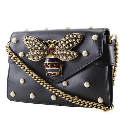 Gucci Broadway, Black, Leather, shoulder