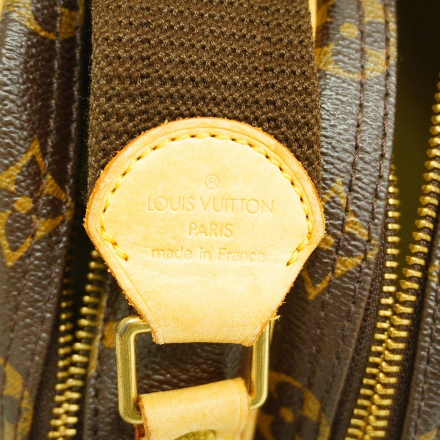 Louis Vuitton Reporter pm, Brown, Canvas, shoulder