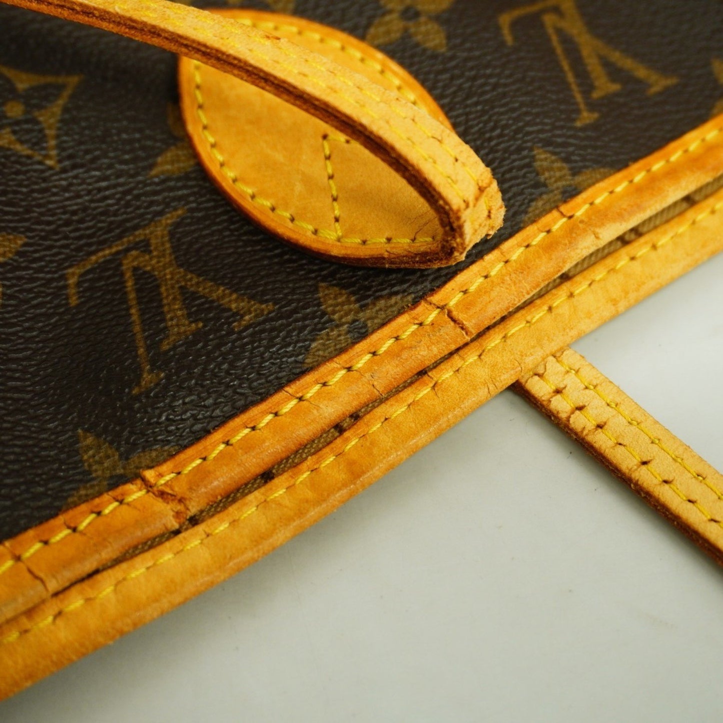 Louis Vuitton Neverfull MM, Brown, Canvas, tote