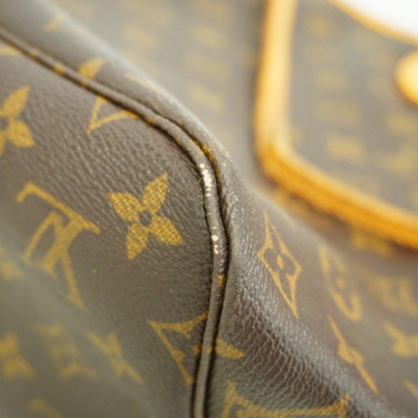 Louis Vuitton Neverfull MM, Brown, Canvas, tote