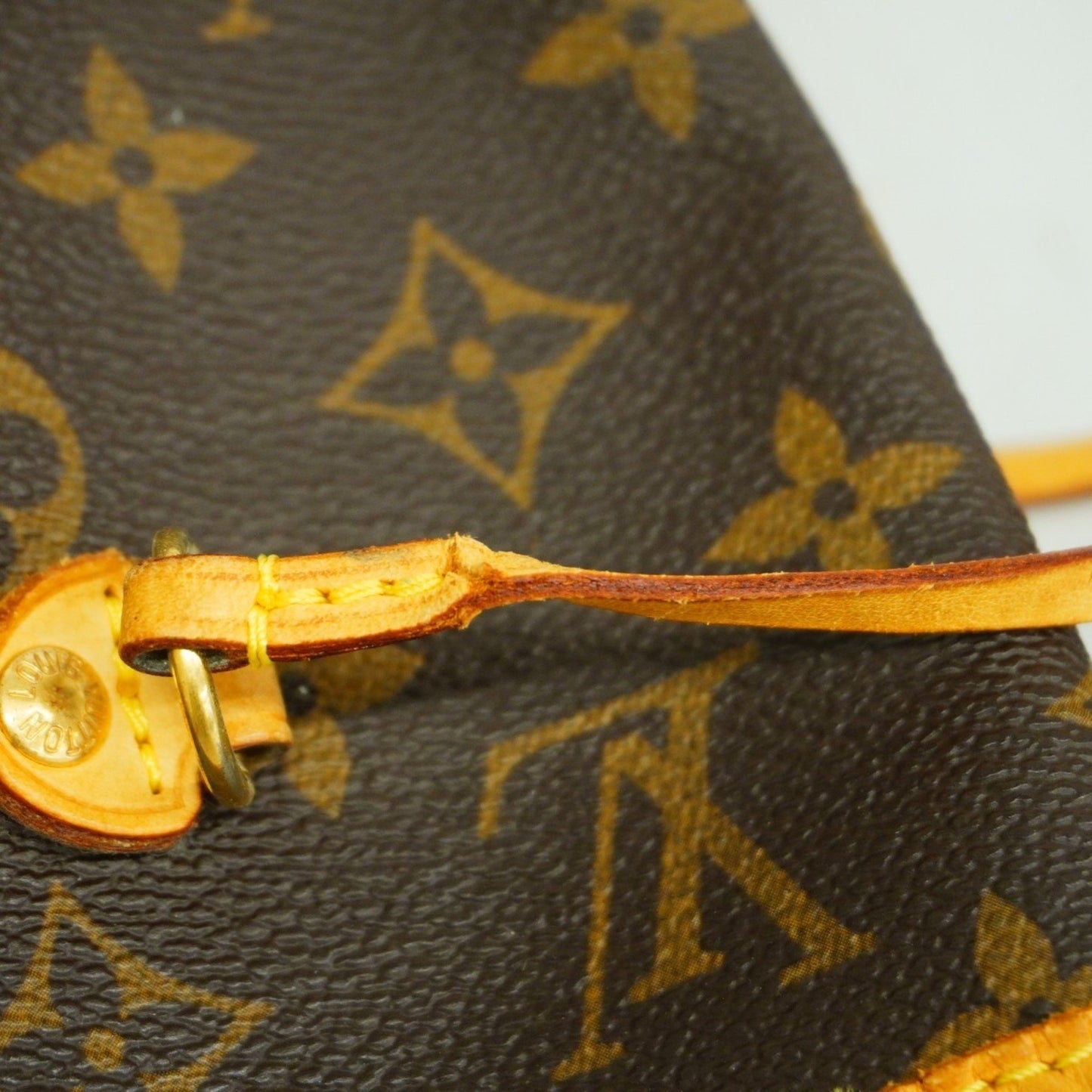 Louis Vuitton Neverfull MM, Brown, Canvas, tote