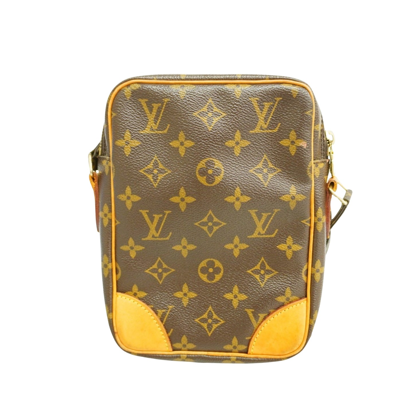 Louis Vuitton Danube, Brown, Canvas, shoulder