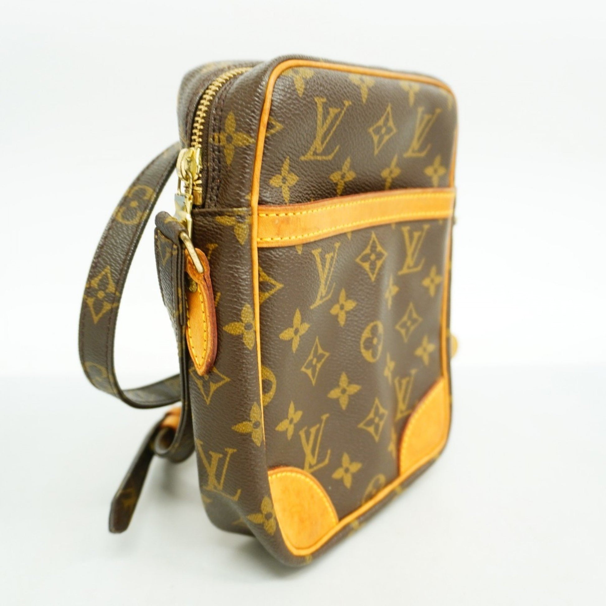 Louis Vuitton Danube, Brown, Canvas, shoulder