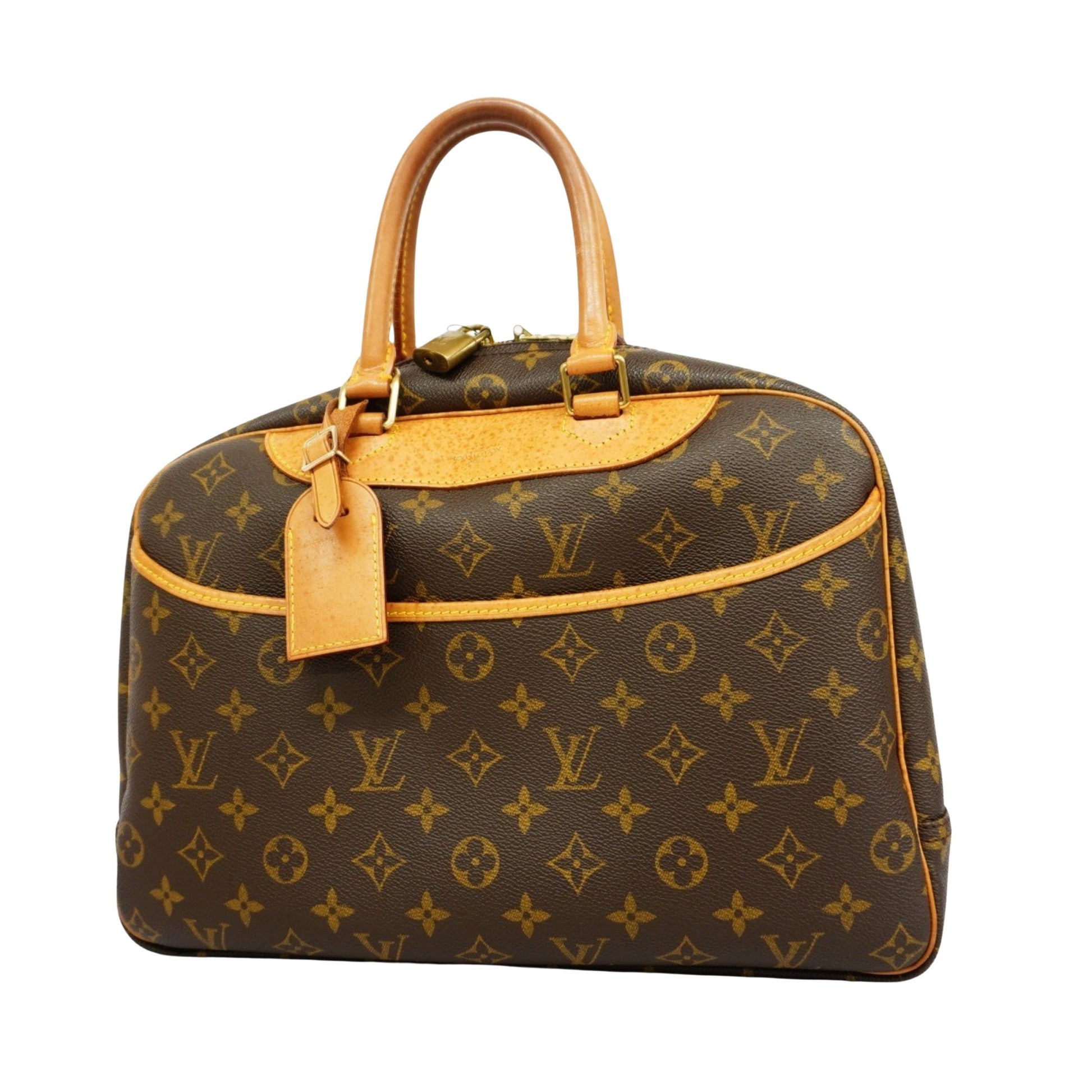 Louis Vuitton Deauville, Brown, Canvas, handbag