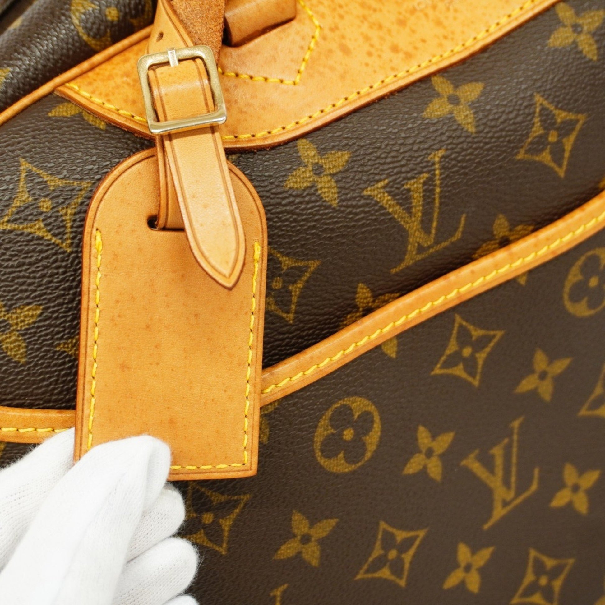 Louis Vuitton Deauville, Brown, Canvas, handbag