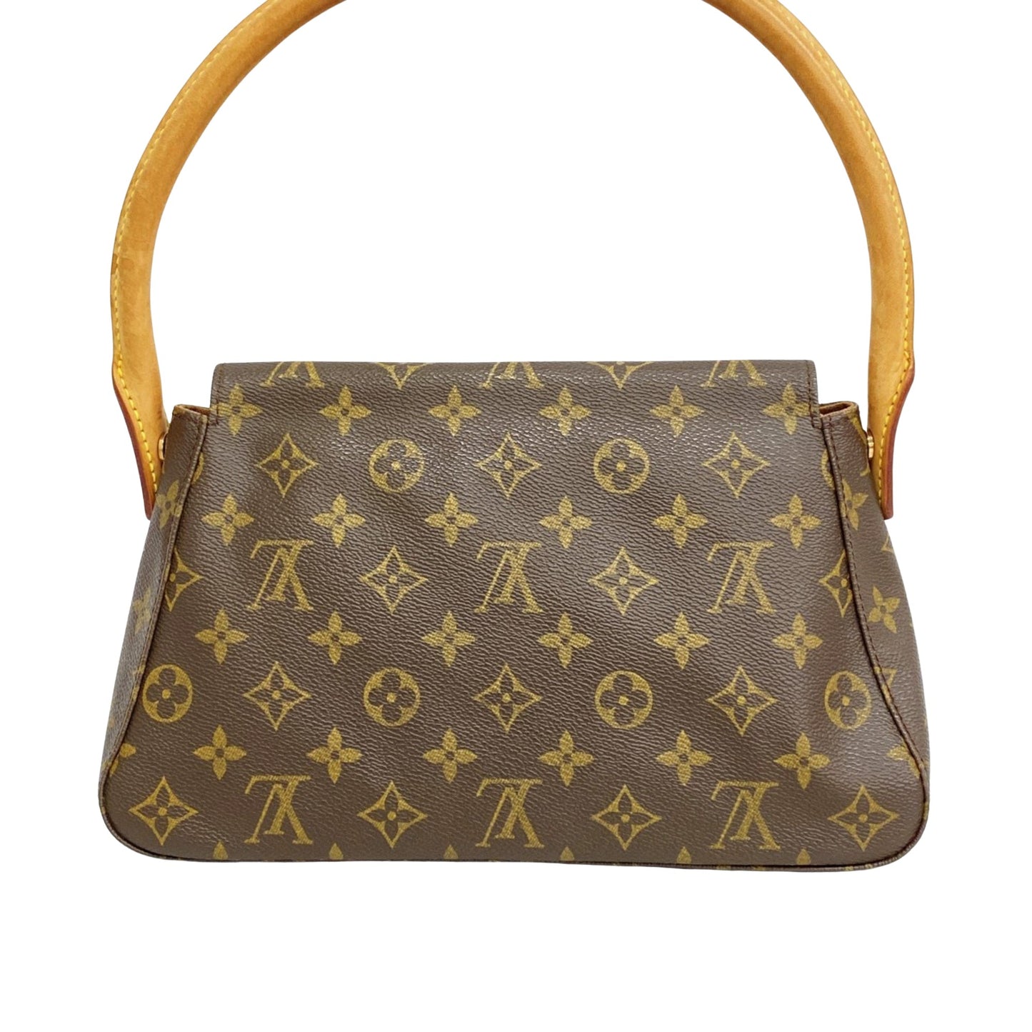 Louis Vuitton Mini looping, Brown, Canvas, shoulder