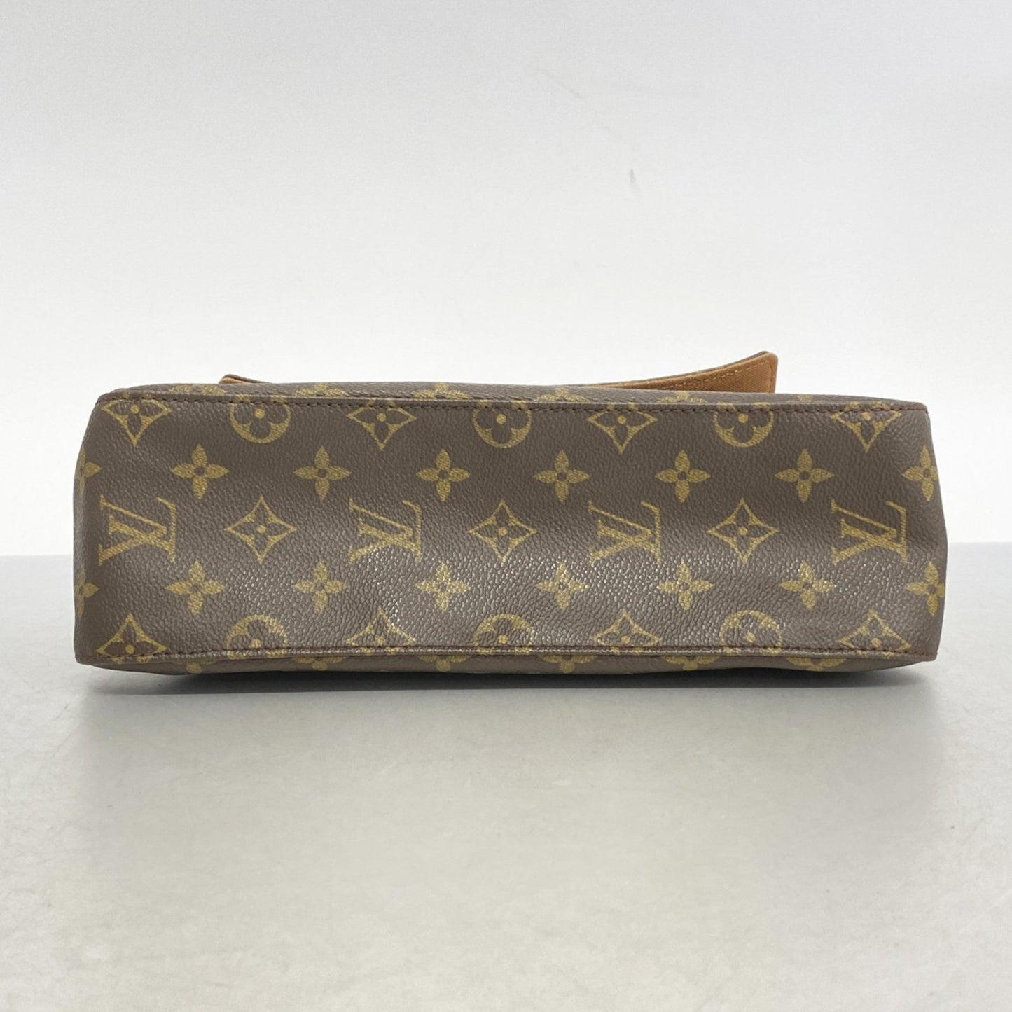 Louis Vuitton Mini looping, Brown, Canvas, shoulder