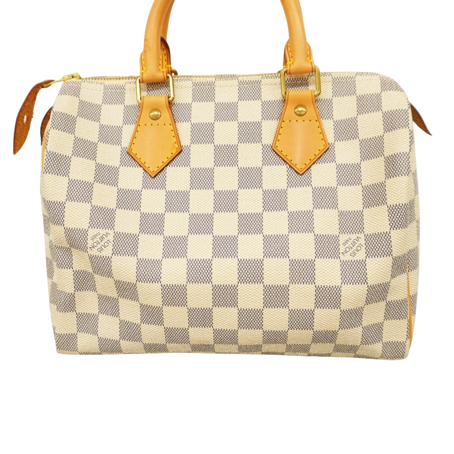 Louis Vuitton Speedy 25, White, Canvas, handbag