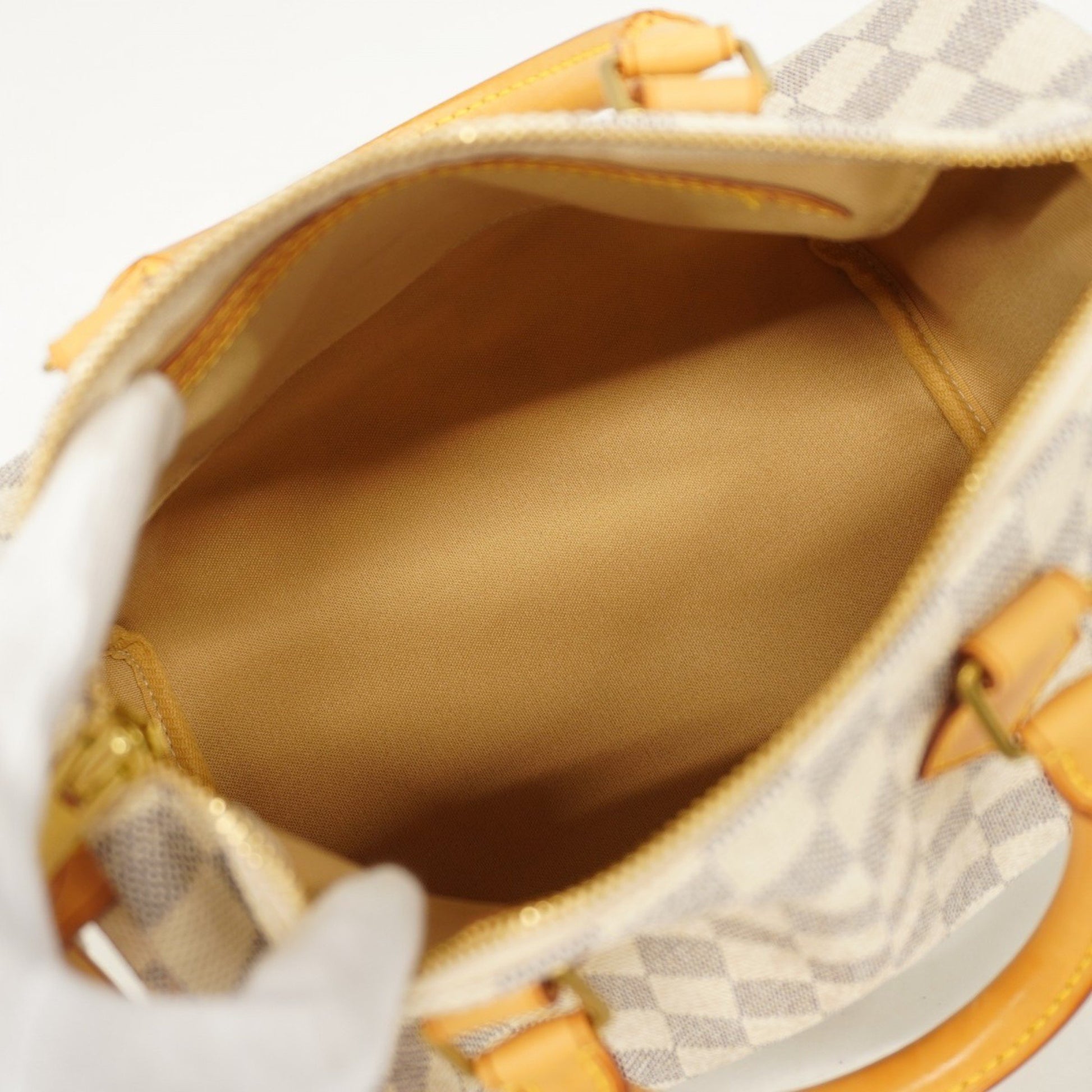 Louis Vuitton Speedy 25, White, Canvas, handbag