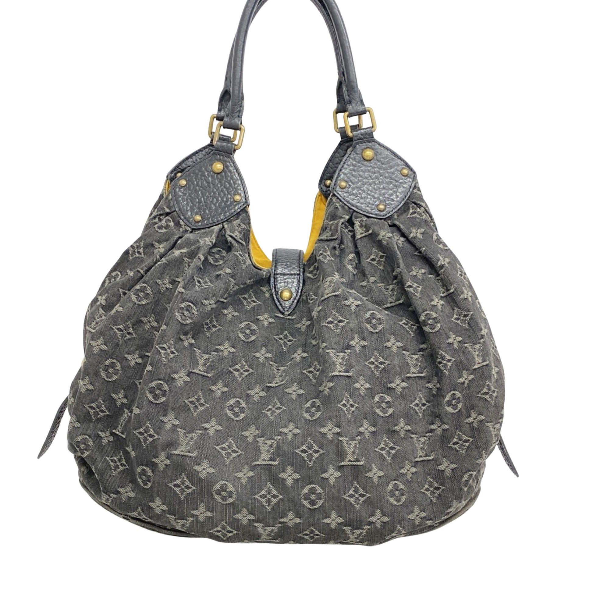 Louis Vuitton Mahina, Black, Denim - Jeans, tote