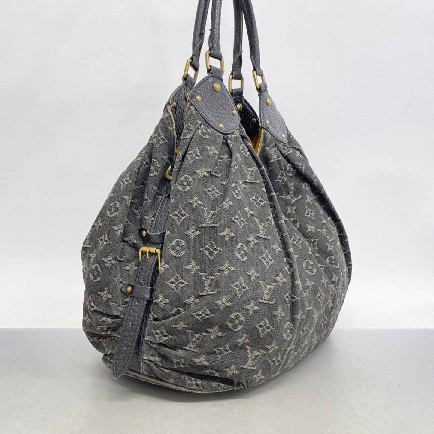 Louis Vuitton Mahina, Black, Denim - Jeans, tote