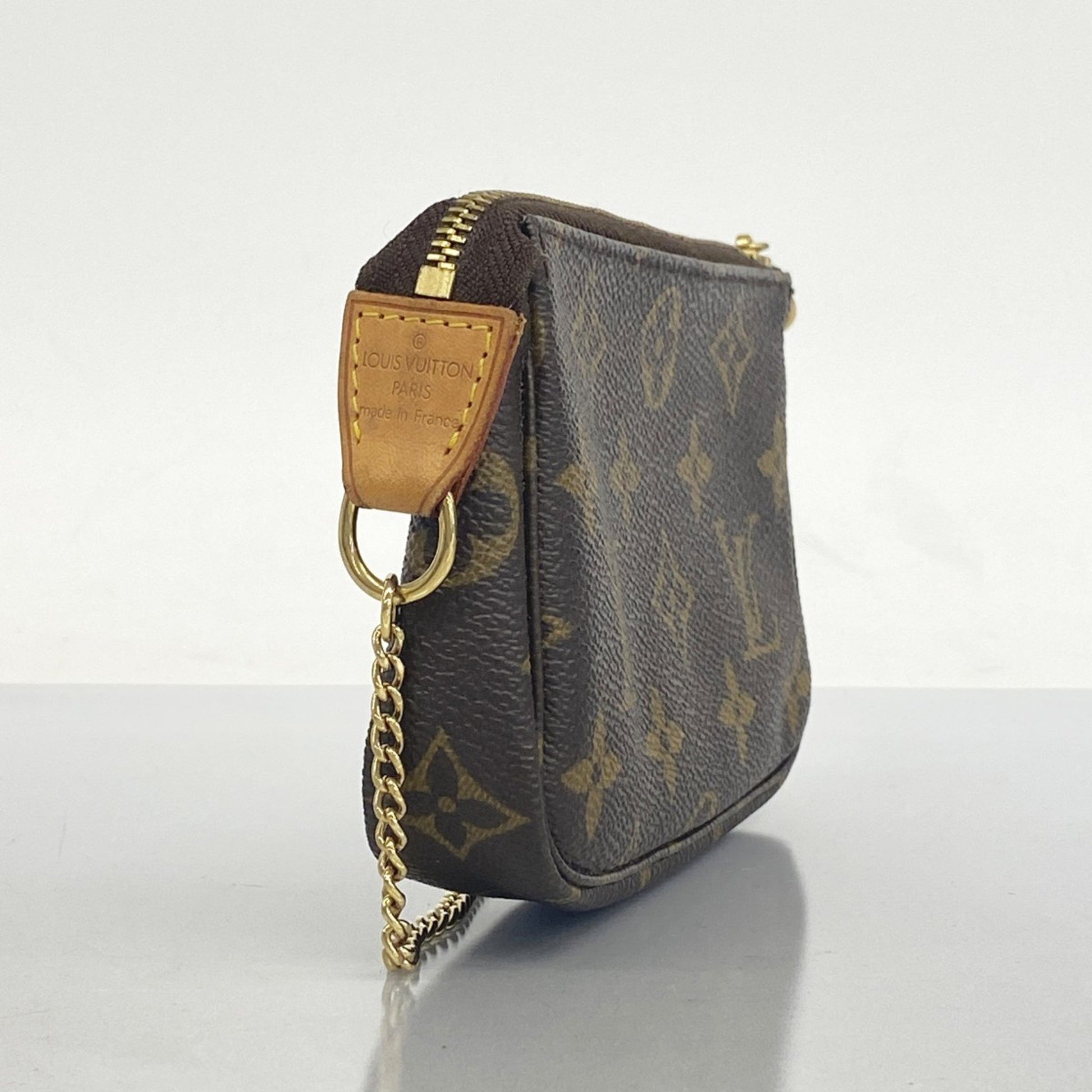 Louis Vuitton Mini Pochette Accessoires, Brown, Canvas, clutch