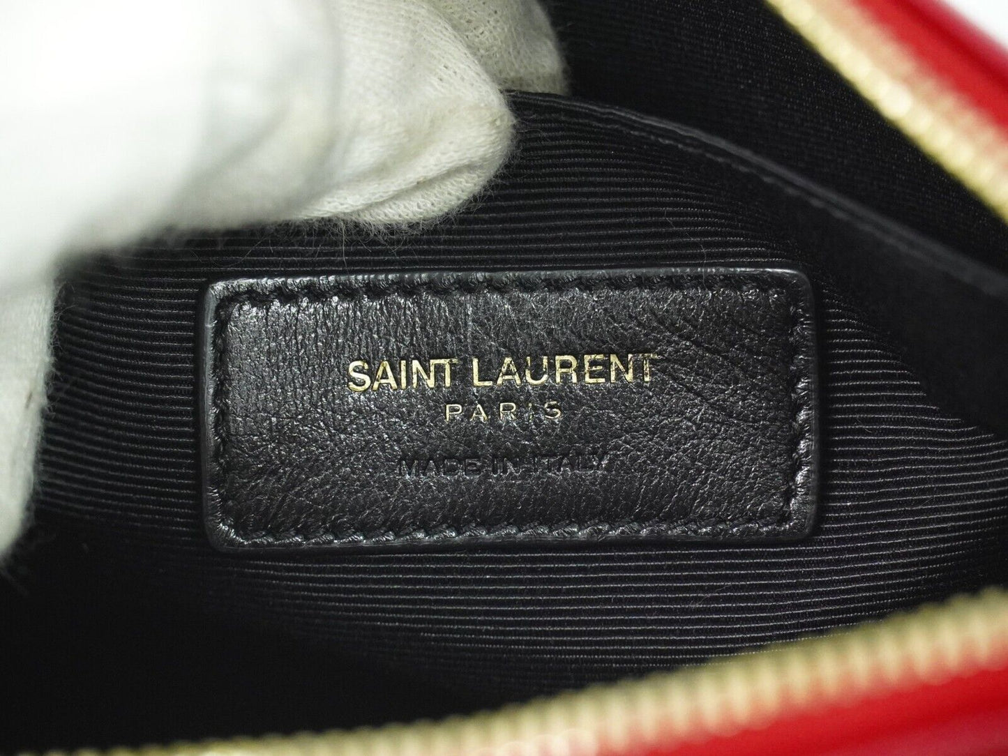 Saint Laurent, Red, Leather, shoulder