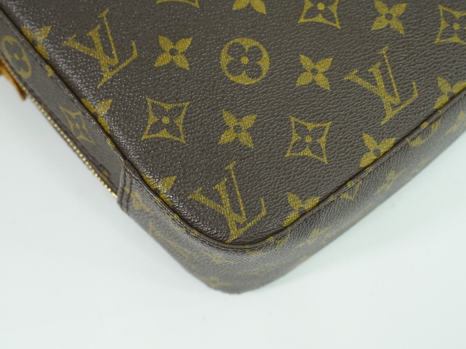 Louis Vuitton Spontini, Brown, Canvas, handbag