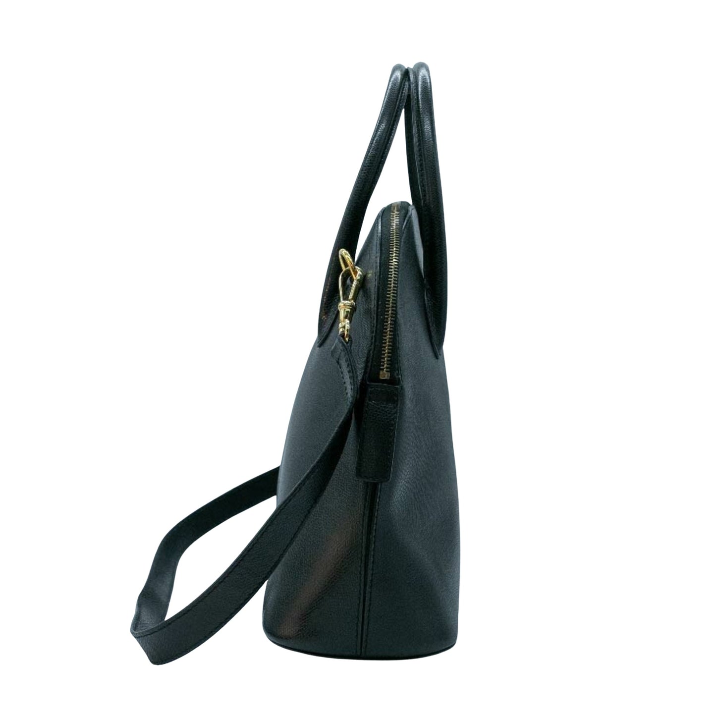 Céline Bolide, Black, Leather, handbag