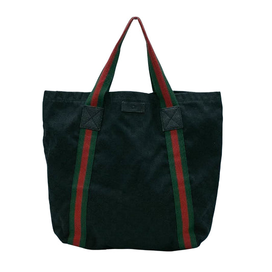 Gucci Ophidia, Black, Canvas, tote