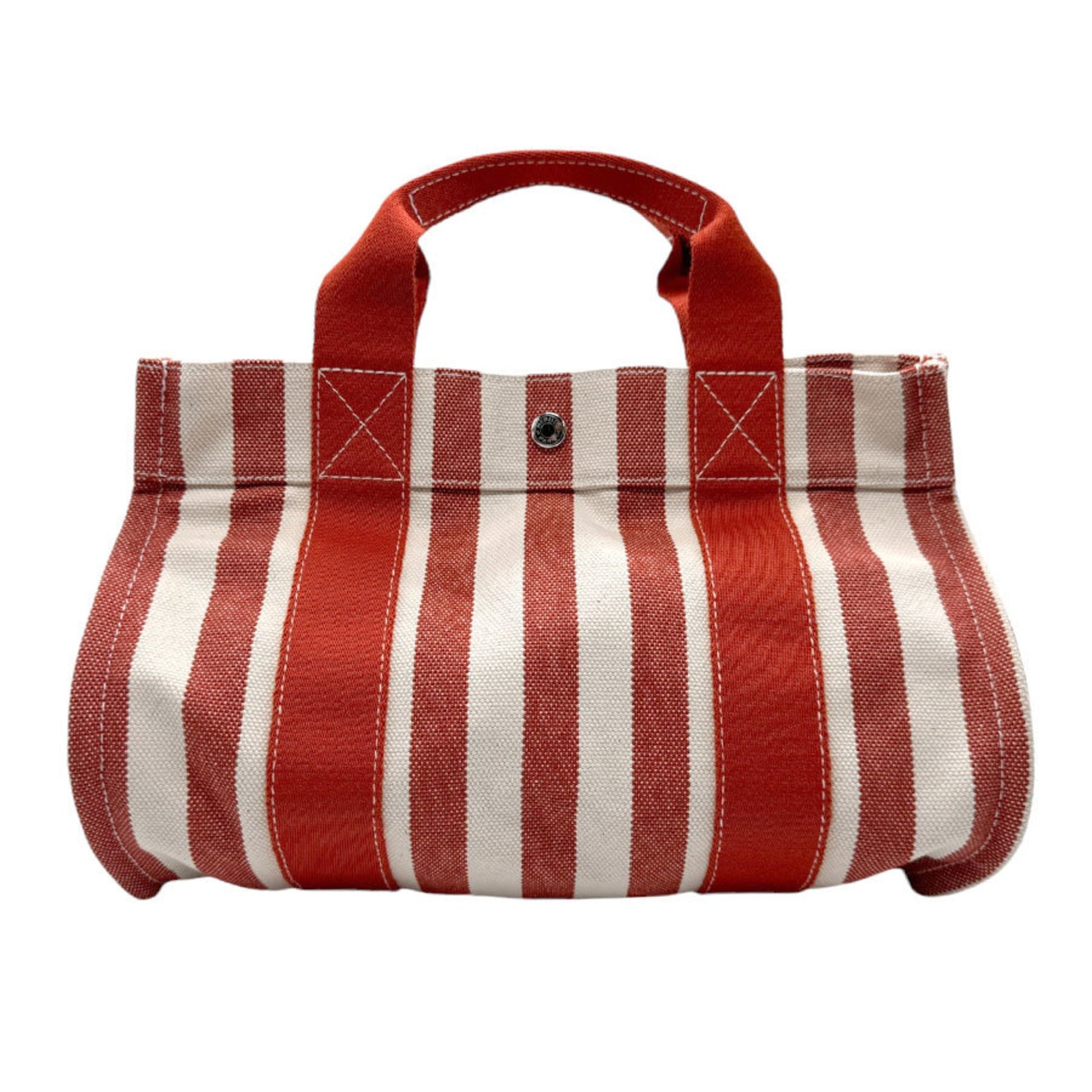 Hermès Cannes, Red, Canvas, handbag