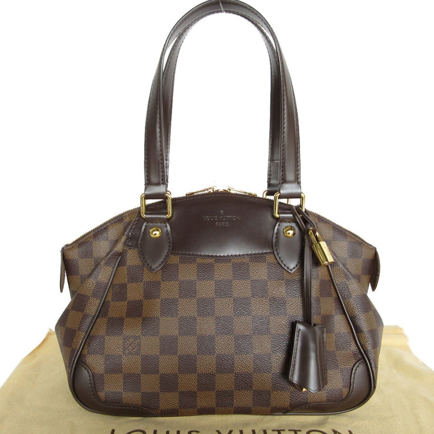 Louis Vuitton Verona, Brown, Canvas, handbag