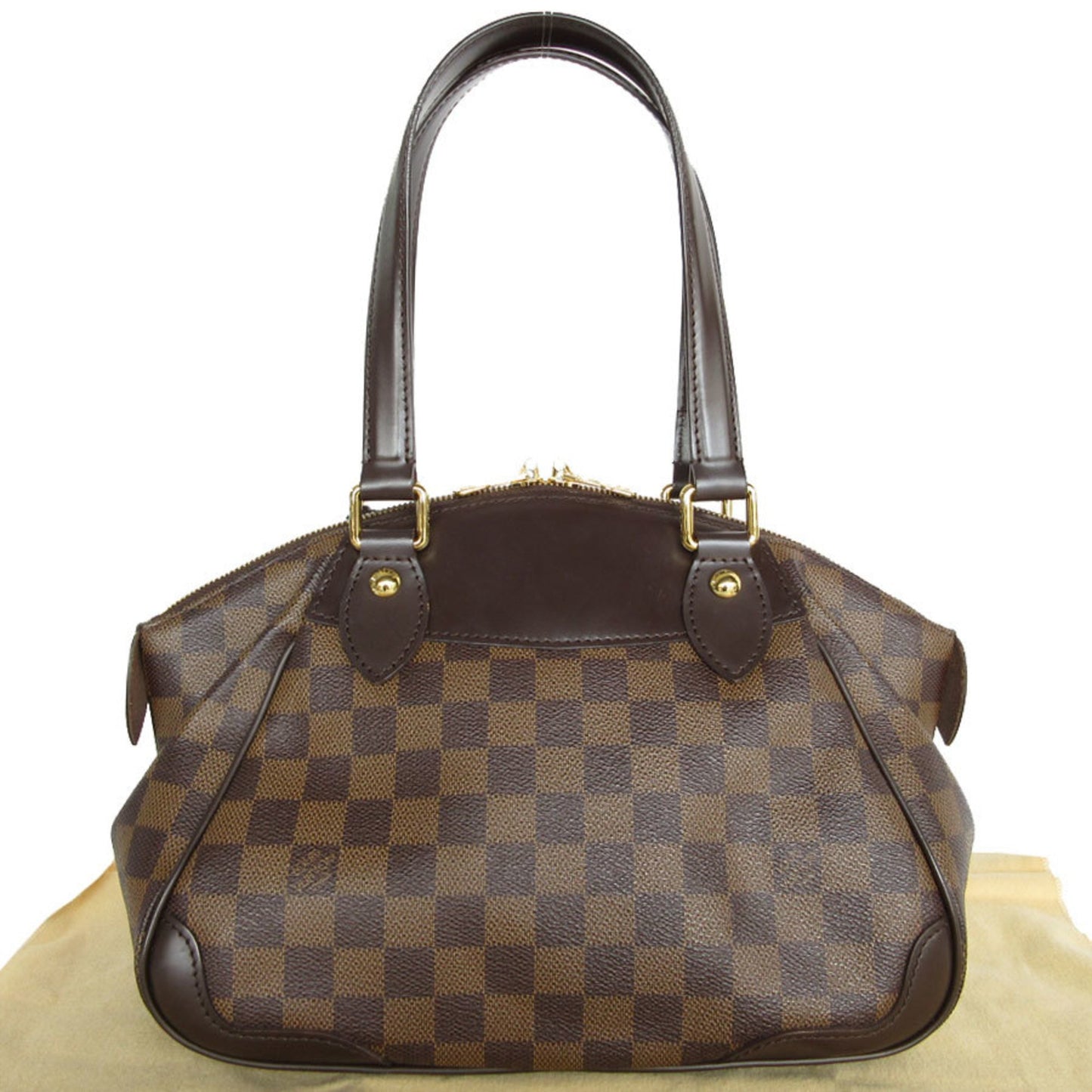 Louis Vuitton Verona, Brown, Canvas, handbag