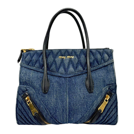 Miu Miu, Navy, Denim - Jeans, handbag