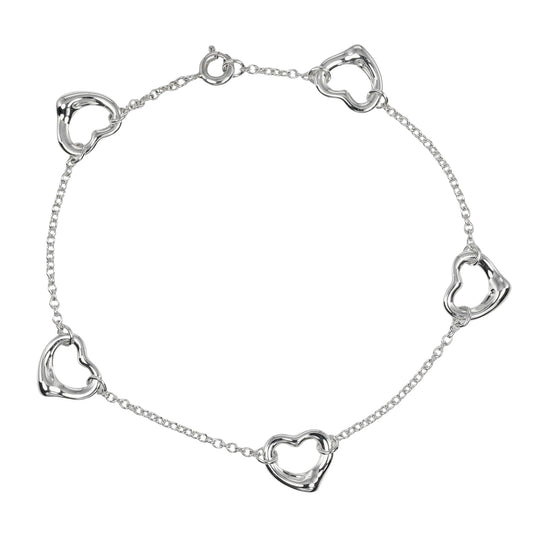 Tiffany & Co Open Heart, Silver, Silver, bracelet