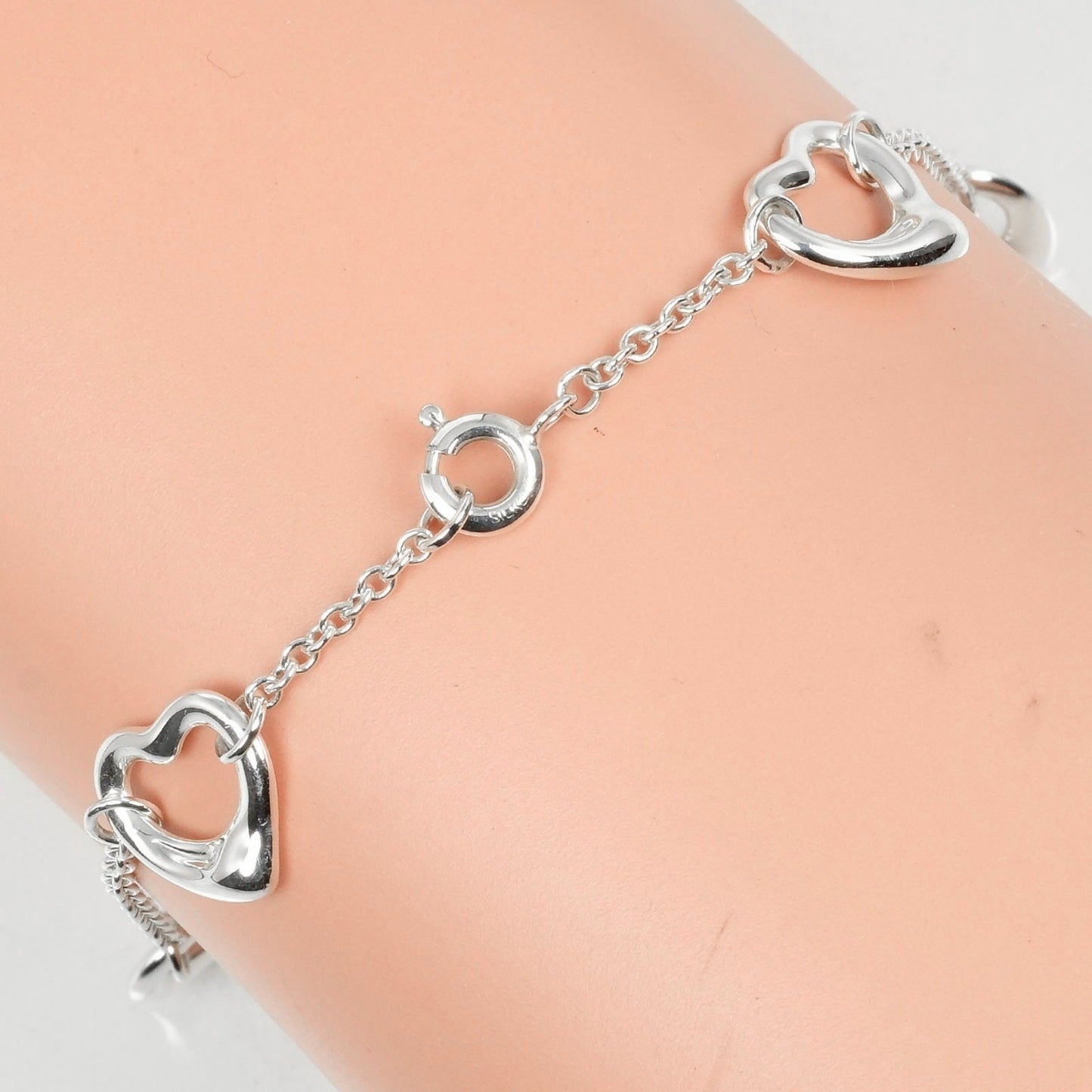 Tiffany & Co Open Heart, Silver, Silver, bracelet