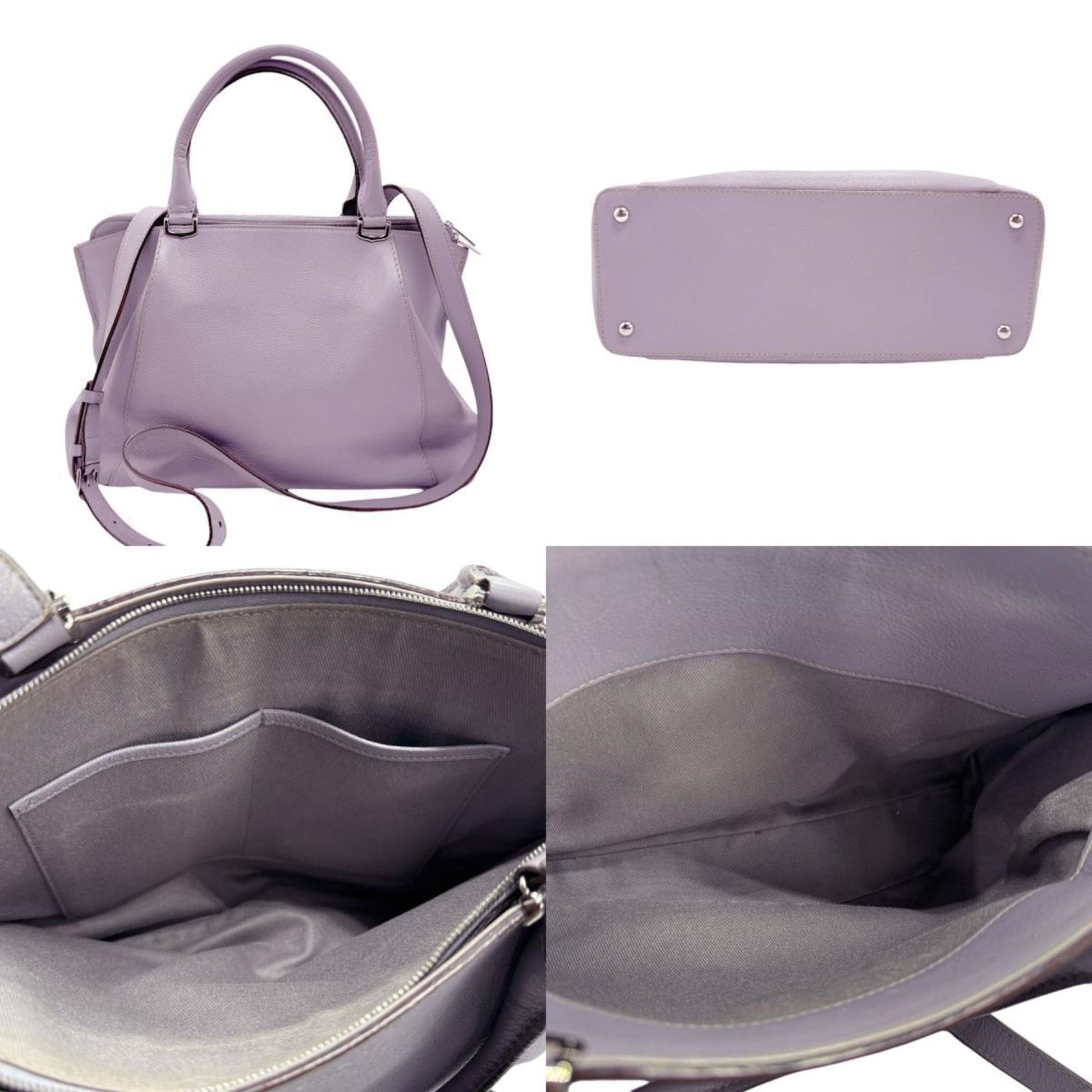 Cartier C de cartier, Purple, Leather, shoulder