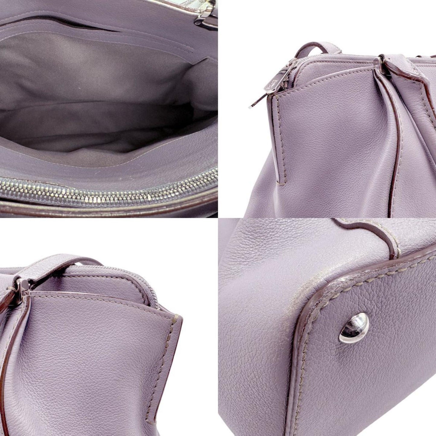 Cartier C de cartier, Purple, Leather, shoulder