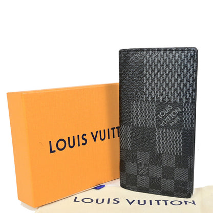 Louis Vuitton Brazza Long Bifold wallet Damier, BLACK, CANVAS, Wallets