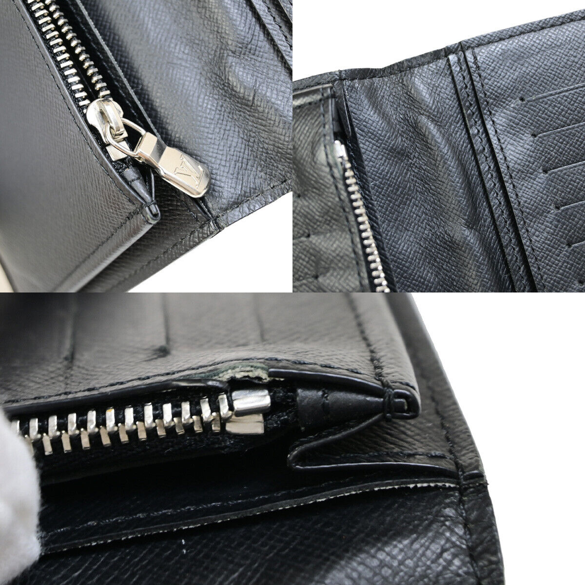 Louis Vuitton Brazza Long Bifold wallet Damier, BLACK, CANVAS, Wallets