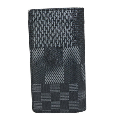Louis Vuitton Brazza Long Bifold wallet Damier, BLACK, CANVAS, Wallets