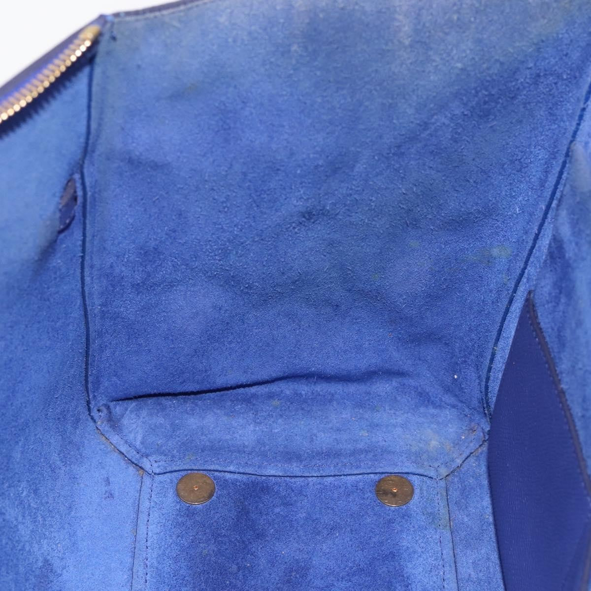 Celine Belt Leather, Blue, Leather, Handbag