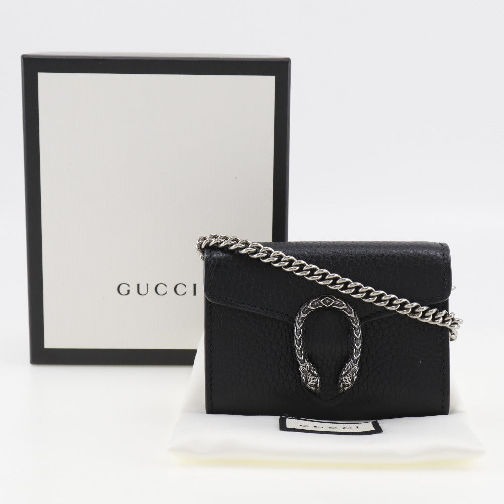 Gucci Dionysus portefeuille suprême, Black, Leather, wallet