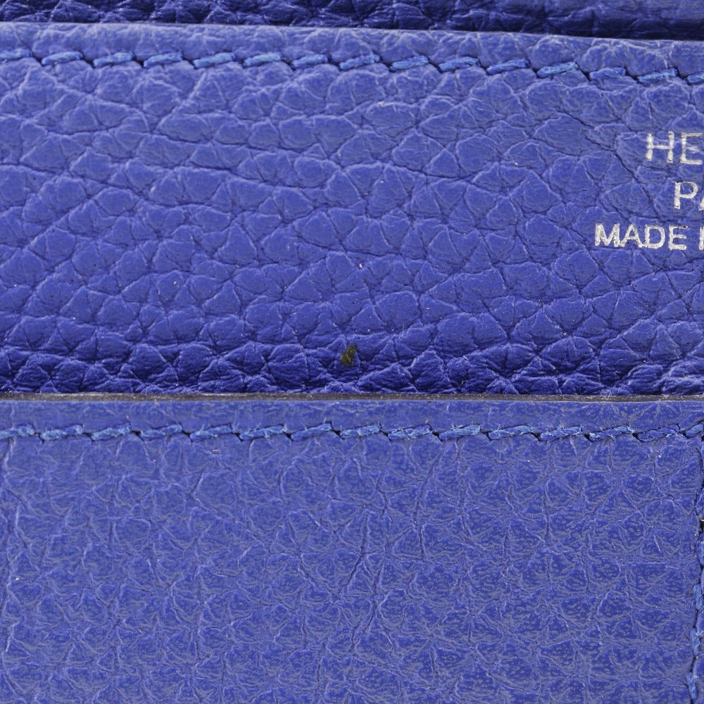 Hermès Dogon, Blue, Leather, wallet