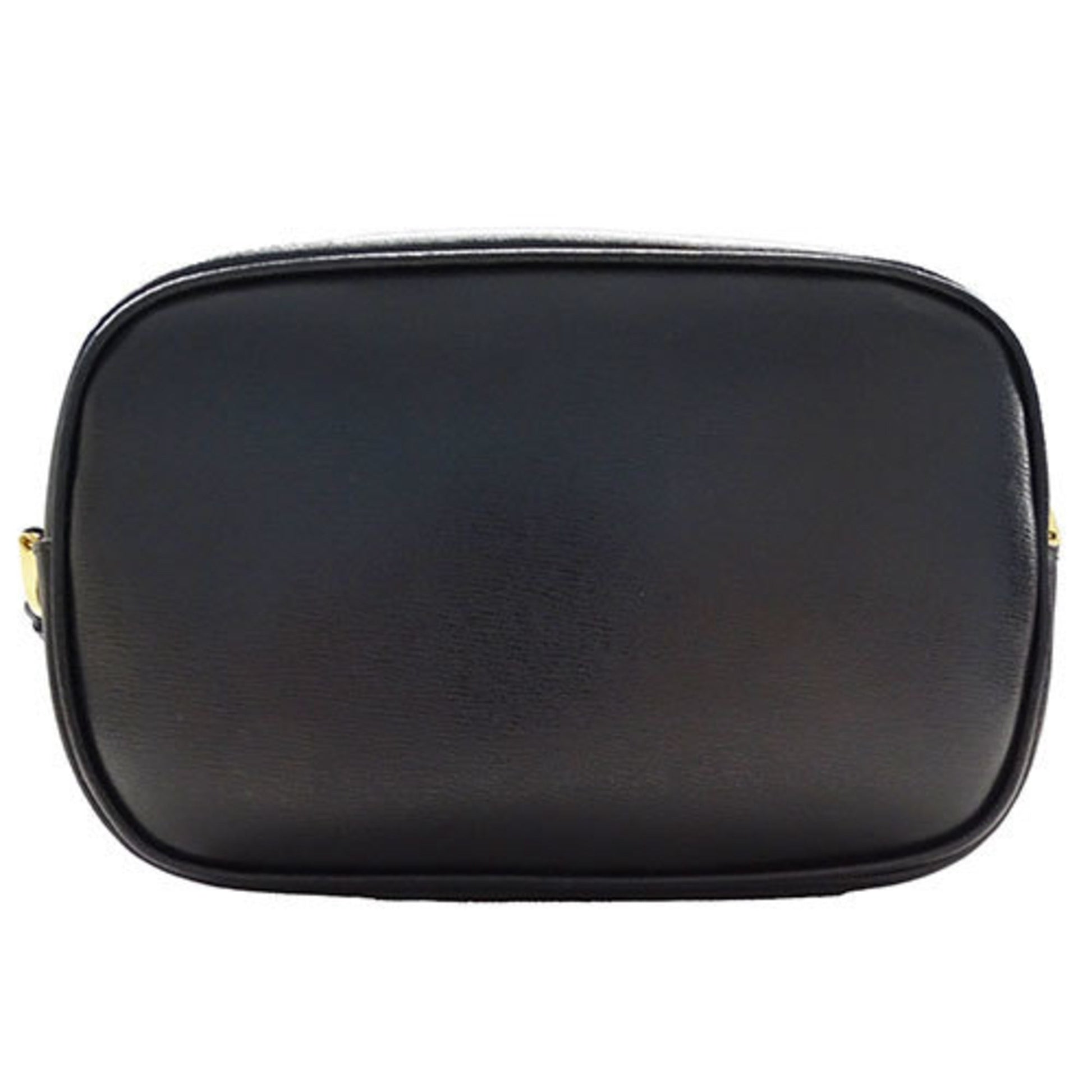 Salvatore Ferragamo Gancini, Black, Leather, shoulder