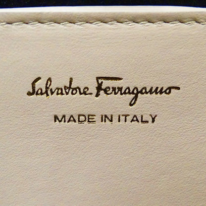 Salvatore Ferragamo Gancini, Beige, Leather, handbag
