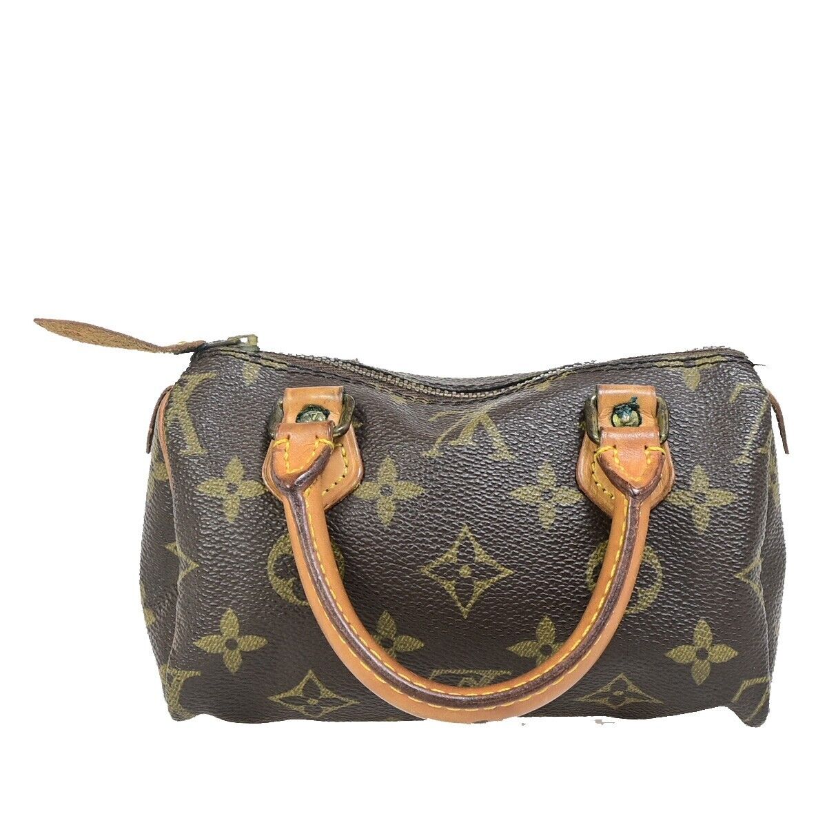 Louis Vuitton Mini speedy, Brown, Canvas, handbag