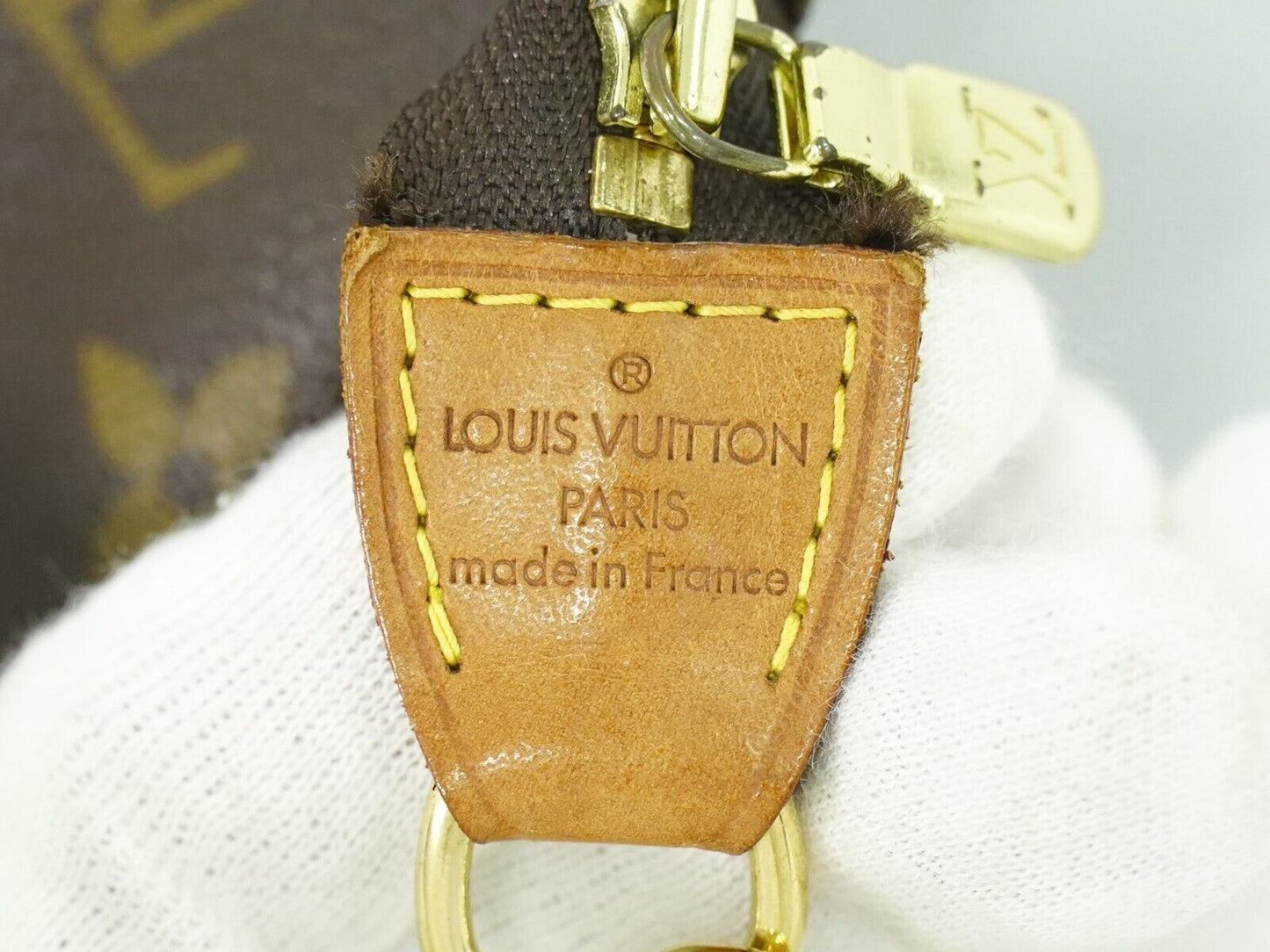 Louis Vuitton Pochette Accessoire, Brown, Canvas, handbag